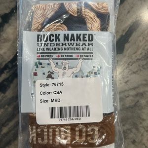 Buck Naked Duluth Trading Co. boxer briefs.  Wood print.  New, never opened.